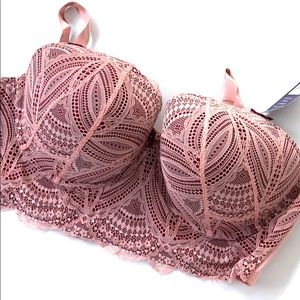 SET🔥 NWT Cacique 44DDD (F) lace bra AND matching thong panty NWOT (22/24)